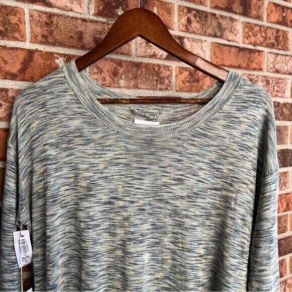 Aritzia  * NEW Wilfred Balzac  heathered sweater   linen-blend  Italian Yarn M - Picture 10 of 12